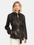 Leather Safari Jacket - Black