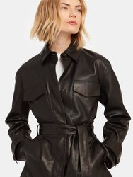 Leather Safari Jacket