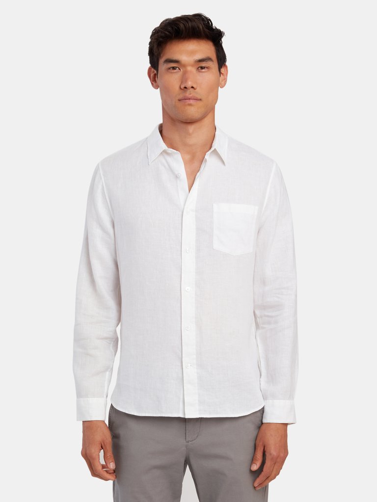 Linen Long Sleeve Button Up Shirt