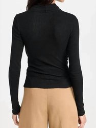 Long Sleeve Fixed Stretch Wrap Top