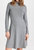 Long Sleeve Short Sweater Dress - Silver Dust