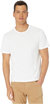 Men Garment Dye Short Sleeve Crew Optic White Cotton T-Shirt Tee - White