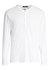 Men's Long Sleeves Pima Cotton Henley Optic White Long Sleeve T-Shirt - White