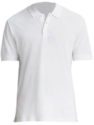 Men's Pique Short Sleeve Polo - White