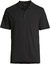 Men's Solid Black Short Sleeve Pima Cotton Polo T-Shirt