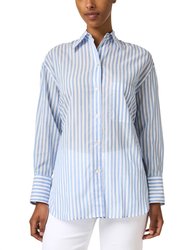 Oversized Stripe Shirt - Blue Stripe