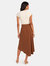 Panel Asymmetrical Midi Skirt