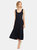 Pleated Scoop Neck Tank Dress