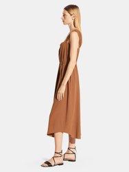 Poet Strap Knot Front Dress