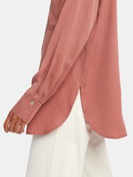 Relaxed Band Collar Blouse