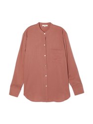 Relaxed Band Collar Blouse