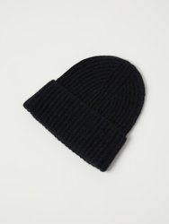 Rib Cashmere Beanie