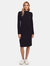 Rib Long Sleeve Crew Midi Dress