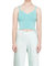 Ribbed Sweetheart Top - Aqua Dew