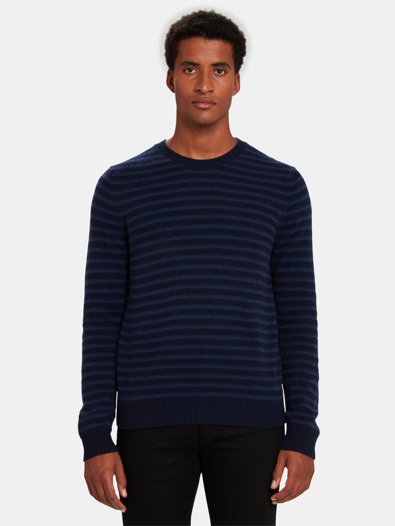 Shadow Stripe Crewneck Sweater