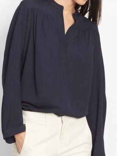 Vince Shirred Blouse In Navy product