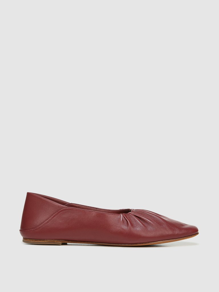 Leather Kali Square-Toe Flat