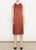 Slim Sleeveless Crew Neck Dress - Cinnamon