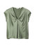 V-Neck Drape Silk Blouse