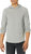 Vince Men's Broken Twill P/O Hoodie, H Grey/Off White Sweatshirt - Gray