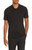 Vince Men's Solid Black Short Sleeve Pima Cotton Polo T-Shirt - Black