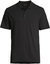 Vince Men's Solid Black Short Sleeve Pima Cotton Polo T-Shirt