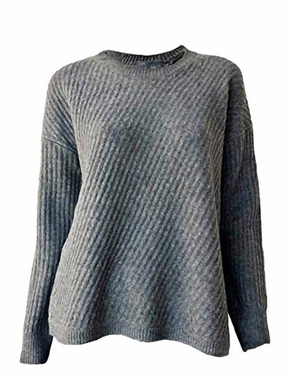 Vince Women Side Slit Crew Neck Wool Knit Sweater product