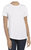 Women's  Essential Crew Neck Solid White Cotton Short Sleeve T-Shirt - White