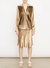 Women's Silk Shadow Long Sleeve Shirt - Bias Gold