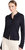 Women's Smocked Button Up, Black Long Sleeves Button-Down Collared Shirt - Black