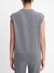 Women'S Wool And Cashmere V-Neck Vest