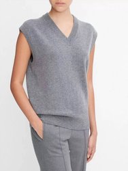 Women'S Wool And Cashmere V-Neck Vest