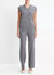 Women'S Wool And Cashmere V-Neck Vest - Heather Flint