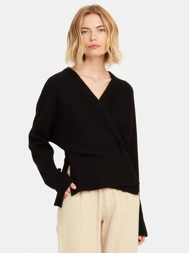 Wrap Cardigan - Black