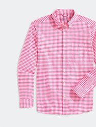 Men's Classic Fit Plaid Otg Brrr Shirt - Knockout Pink