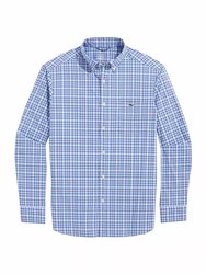 Men's Plaid On-The-Go Nylon Shirt - Deep Bay