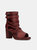 Vintage Foundry Co. Women's Page Open Toe Boot - Red