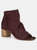 Vintage Foundry Co. Women's Sabrina Open Toe Boot - Burgundy