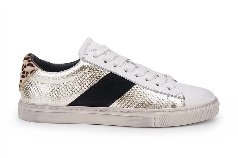 Kendall Sneakers - Washed Gold/White