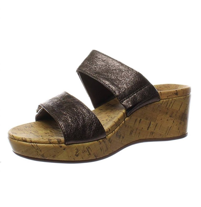 Atlantic Pepper Metallic Sandal In Bronze