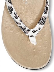 Dillon Leopard Slippper - White