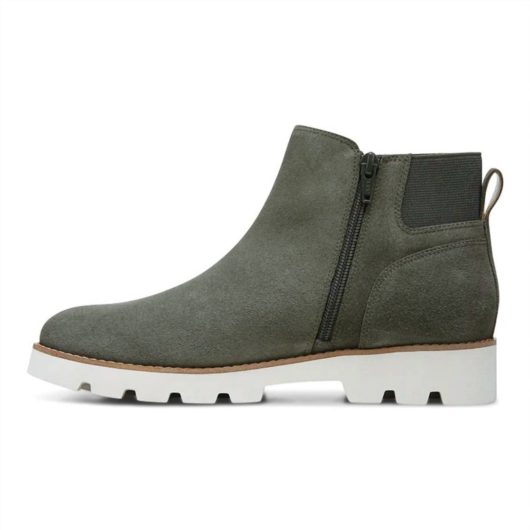 Women's Brionie Bootie - Wide Width In Dark Olive Green - Dark Olive Green