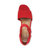 Women's Chardonnay Hook And Loop Pump Sandal In Red Suede Leather