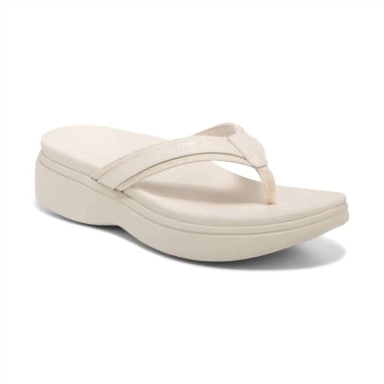 Women's High Tide Ii Platform Sandal - Medium Width In Cream Patent - Cream Patent