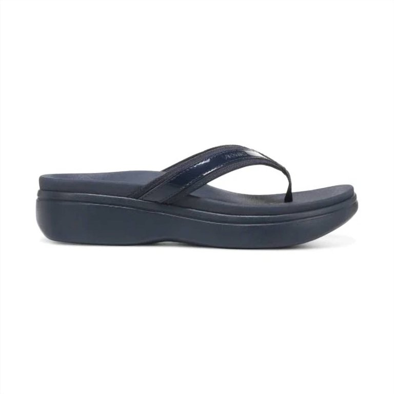 Women's High Tide Ii Platform Sandal - Wide Width In Navy Patent