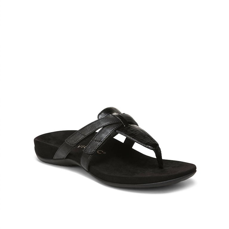 Women's Karley Sandal - Black Wavy