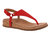 Women's Kirra Toe Post Walking Sandal In Red - Red