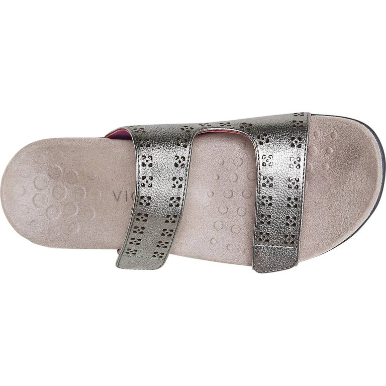 Women's Nakia Sandal - Wide Width In Pewter