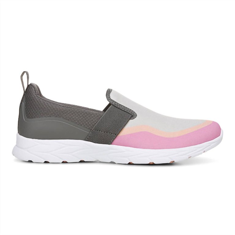 Women's Nalia Active Sneaker - Medium Width In Grey/pink