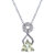 0.60 Cttw Pendant Necklace, Lemon Quartz Trillion Shape Pendant Necklace For Women In 18 Inch Chain, Prong Setting - 0.39" L x 0.25" W - Silver